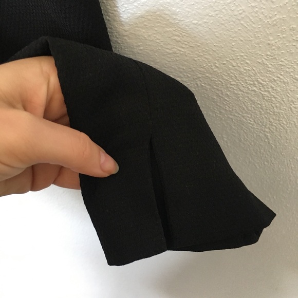 H and M | black pull on elastic waist dress pants - Picture 7 of 8